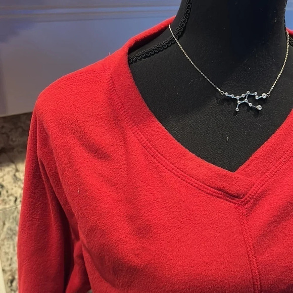 Red St. John's Bay Classic V Neck - Picture 2 of 8